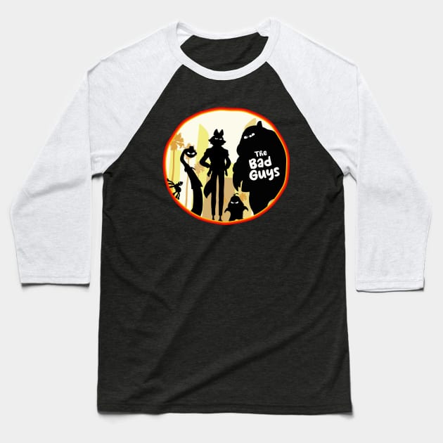 The Bad Guys Baseball T-Shirt by Scud"